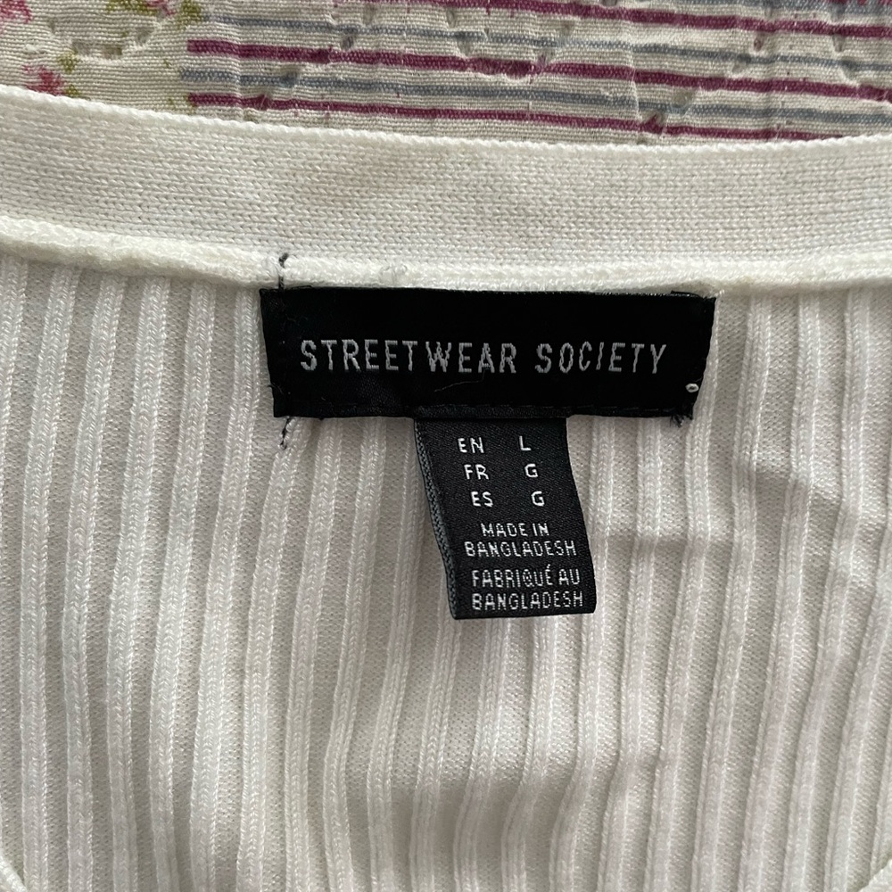 White Ribbed Cardigan H&M - Picture 3 of 3